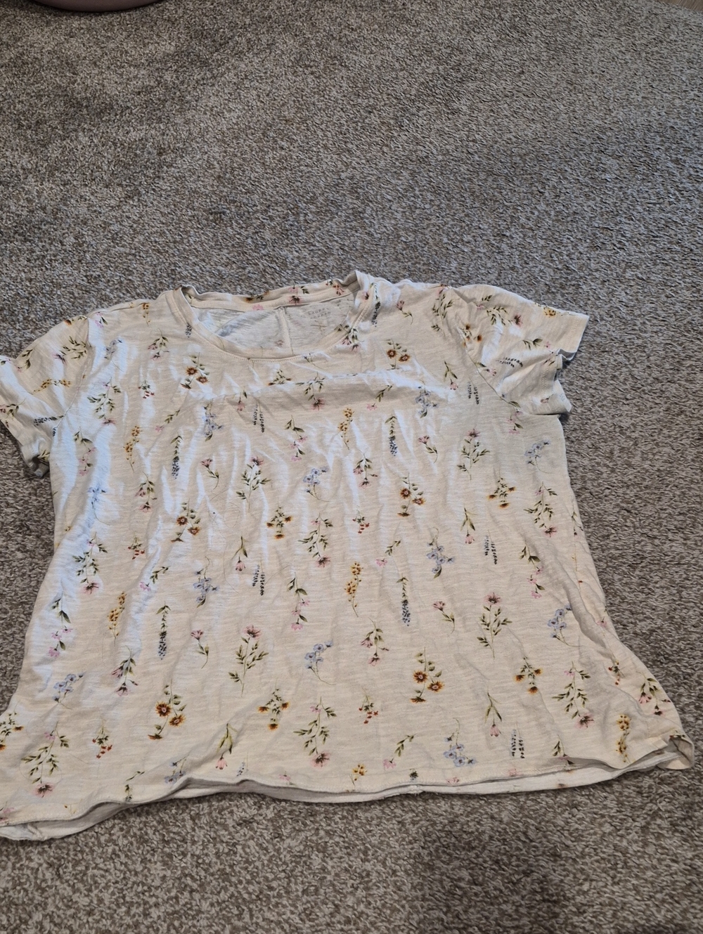 White Floral Top